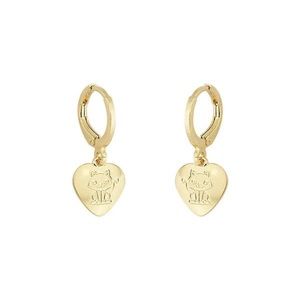 Hoop Earrings - Cat - 18K Gold Filled